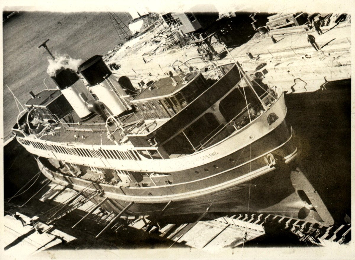 Sydney Ferry SOUTH STEYNE in Fitzroy Dock, Cockatoo Island, 1970, Sydney Harbour