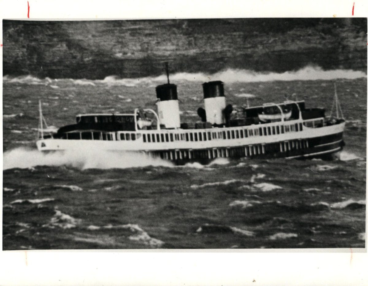 Sydney Ferry SOUTH STEYNE crossing the Sydney Heads, Manly (1938–74)
