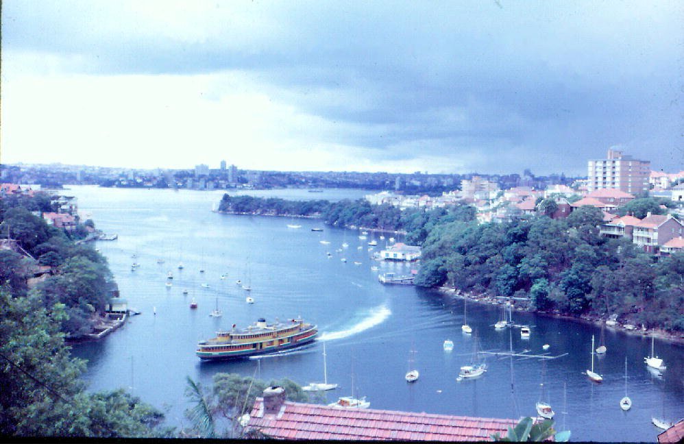 Sydney Ferry KANANGRA in Mosman Bay 1966, Cremorne Point