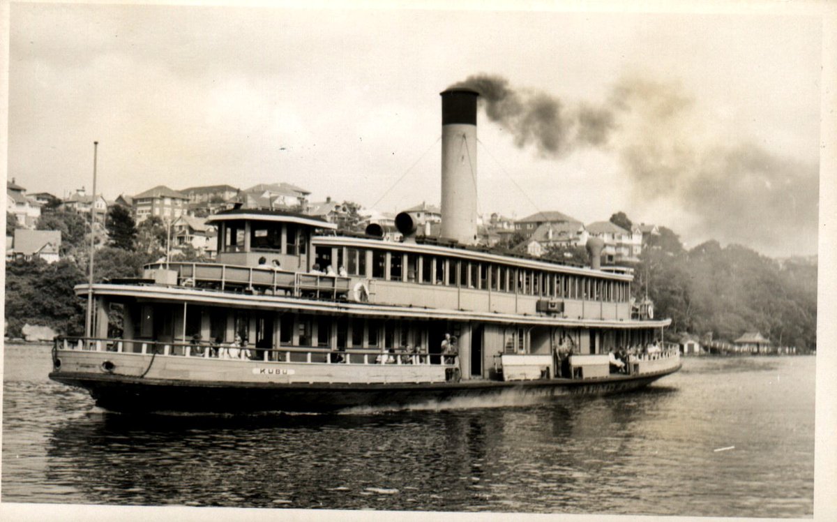 Sydney Ferry KUBU in Mosman Bay 1958