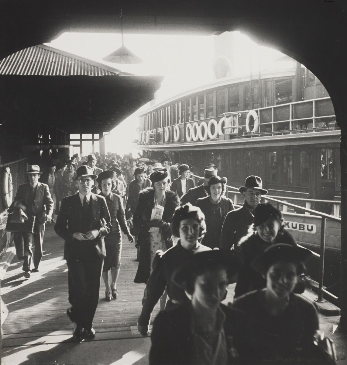 Sydney Ferry KUBU at Circular Quay photo by Max Dupain 1938