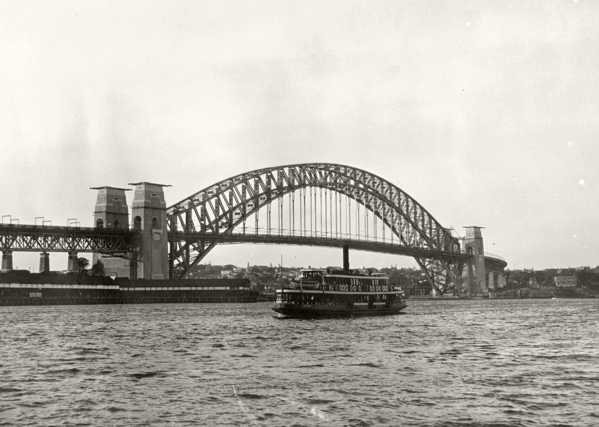 Sydney Ferry KIAMALA approaching Circular Quay October 1931