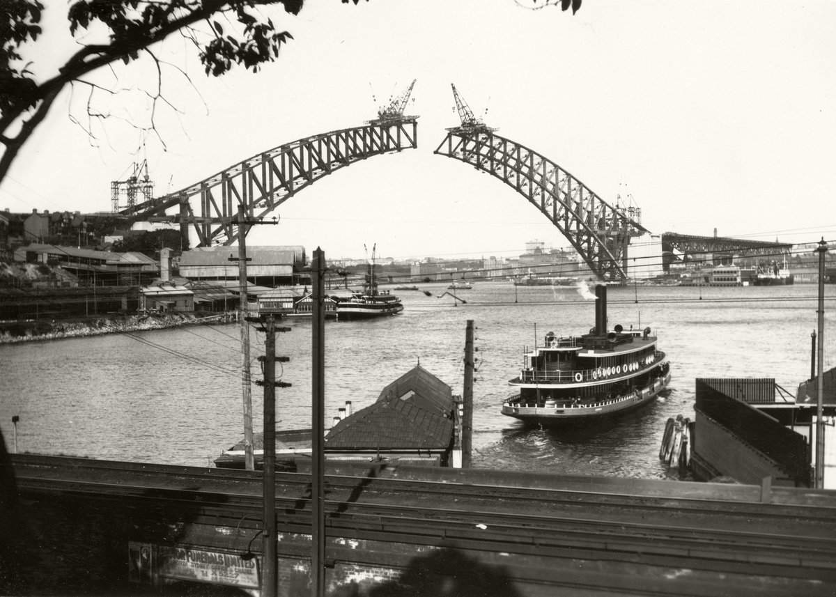 Sydney Ferry KULGOA leaving Lavender Bay wharf 19 July 1930