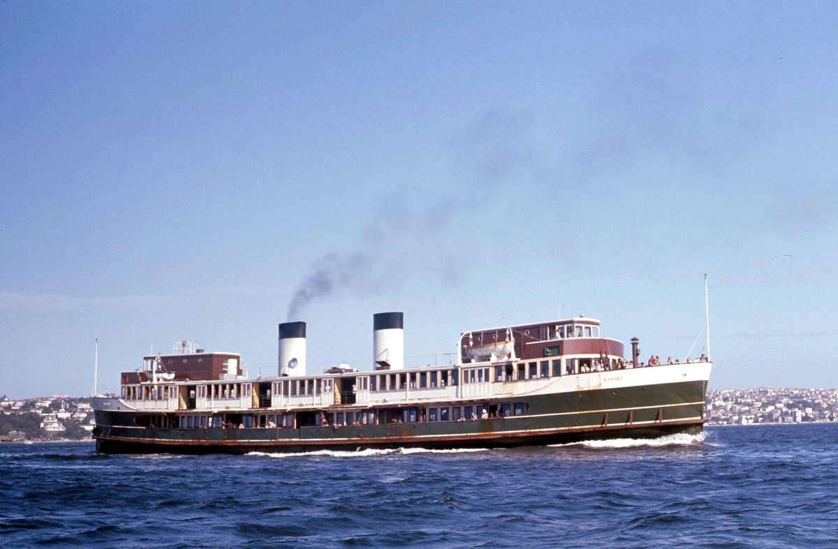 Sydney Ferry NORTH HEAD off Bradley's Head 17 January 1972, Mosman