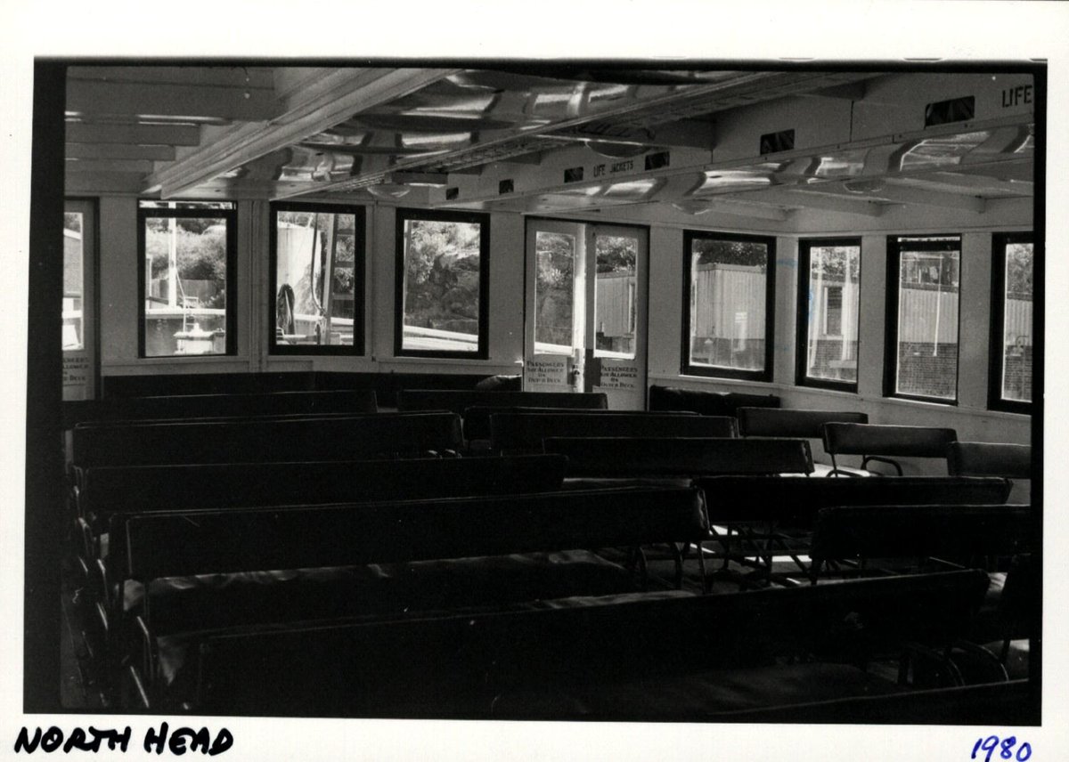 Sydney Ferry NORTH HEAD interior upper deck 1980