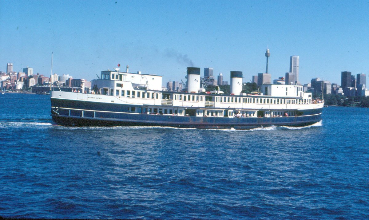 Sydney Ferry NORTH HEAD heading towards Circular Quay April 1981
