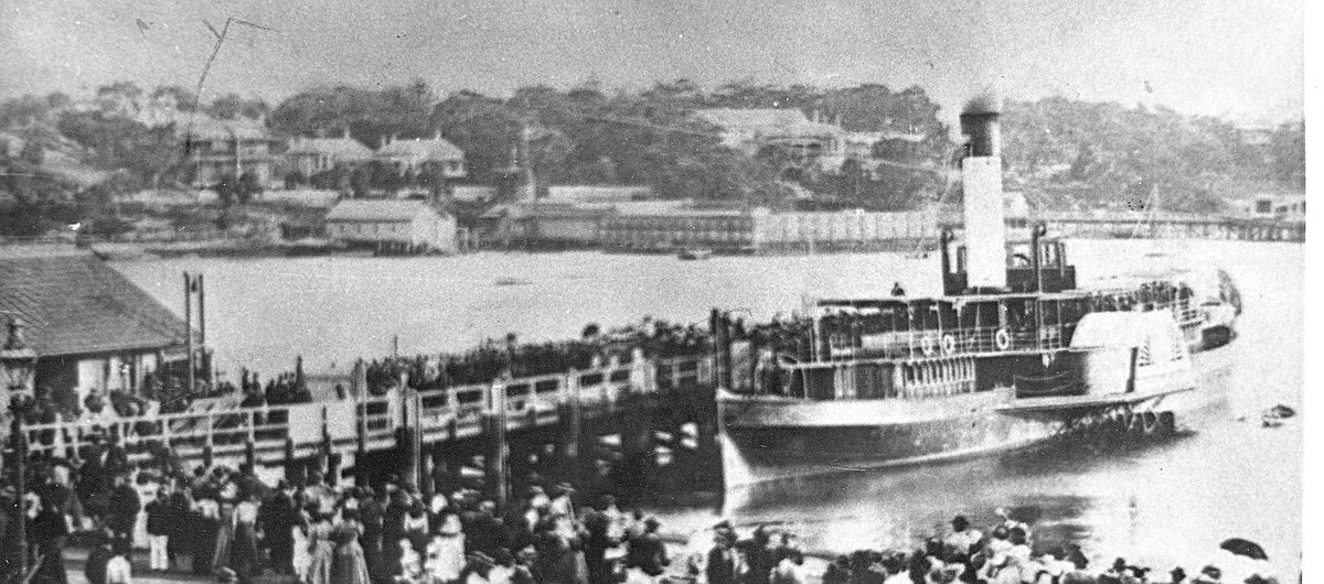 Sydney Ferry FAIRLIGHT at Manly Wharf (1878–1908)