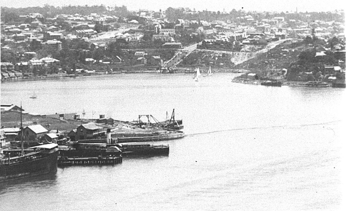 Sydney Ferry FAIRLIGHT at Dawes Point circa 1900 (c. 1900)