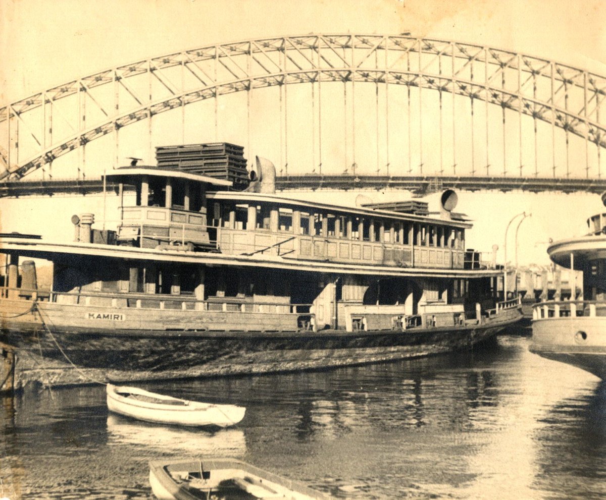 Sydney Ferry KAMIRI laid up at McMahons Point early 1950s