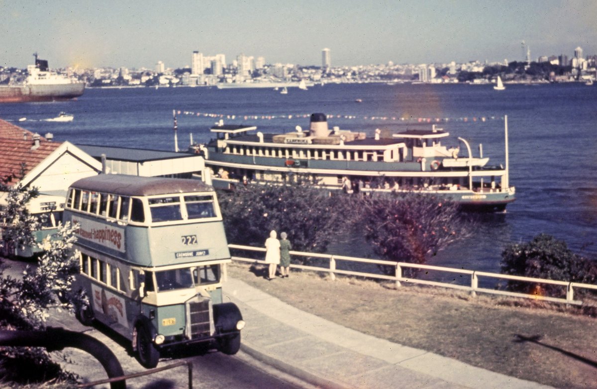 09033 020570 03874Sh DGT Albion SPCX19W 1936 & Ferry Kameruka Milson Rd Cremorne Wharf (1970)