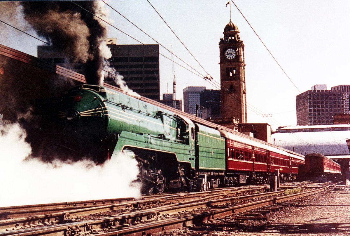 C38 class train at Central Station 1980, Haymarket