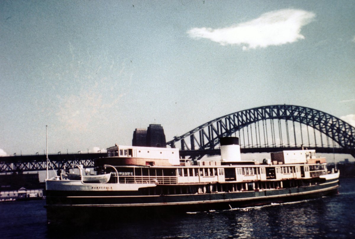 Sydney Ferry BARAGOOLA approaching Circular Quay 1980