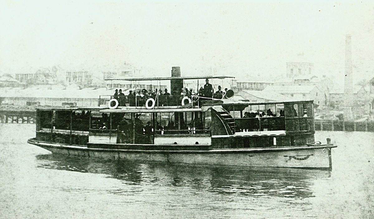 Sydney ferry EAGLE later CYGNET shown as built (1882–89)