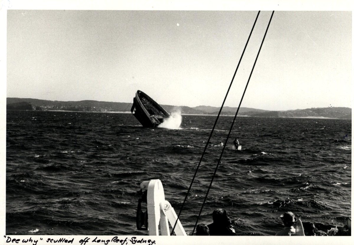Sydney ferry DEE WHY scuttled off Long Reef 25 May 1976