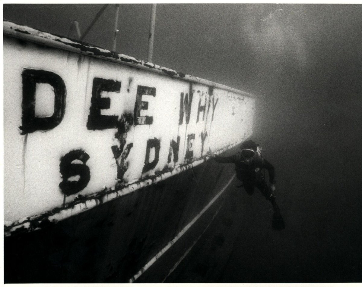 Sydney ferries DEE WHY after scuttling off Long Reef 26 May 1976