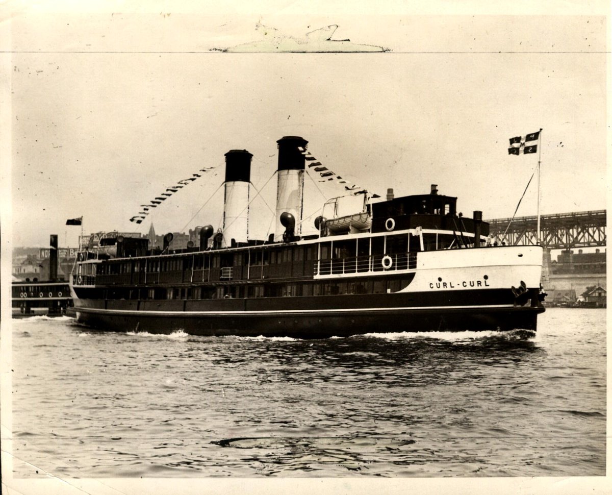 Sydney ferry CURL CURL on her first official trip from Circular Quay to Manly 30 November 1930 (1928)