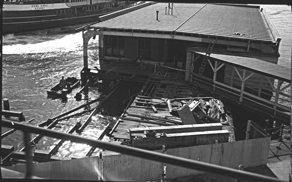 Circular Quay wharf 2 rebuild 1960
