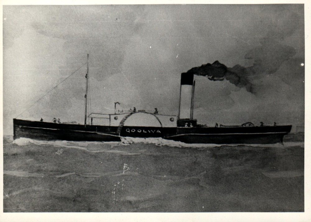 Sydney tug ferry GOOLWA anonymous artwork (1864–1919)