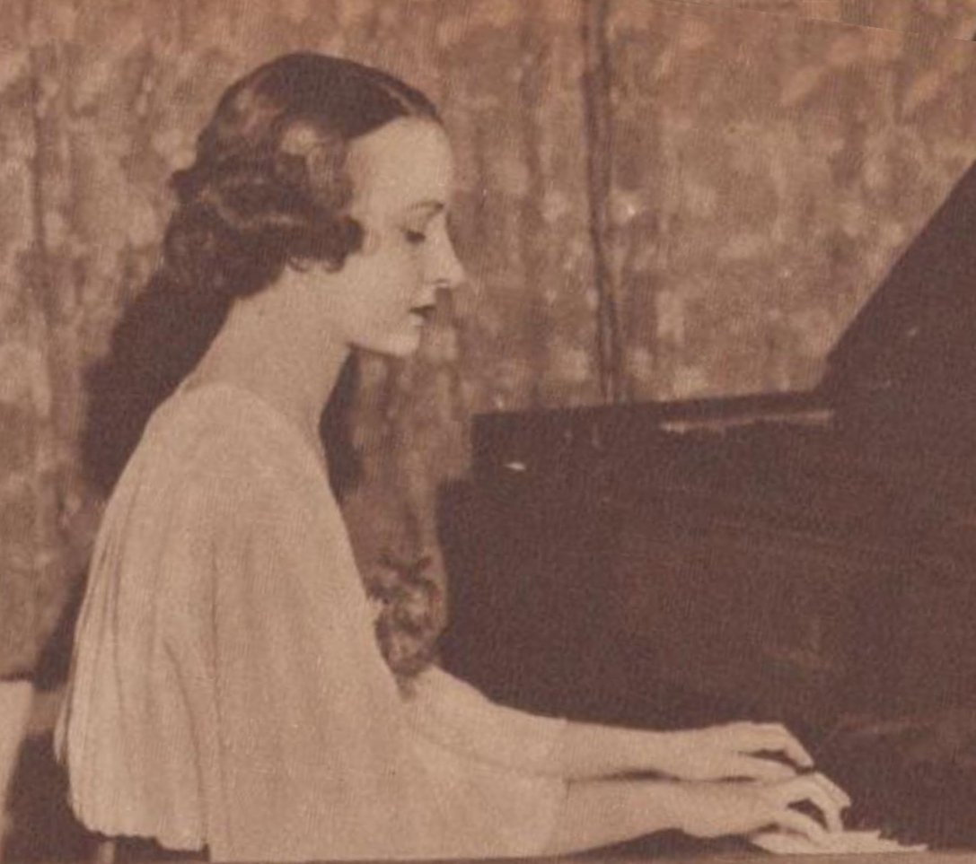 Enith Clarke at the piano, 1936, Sydney