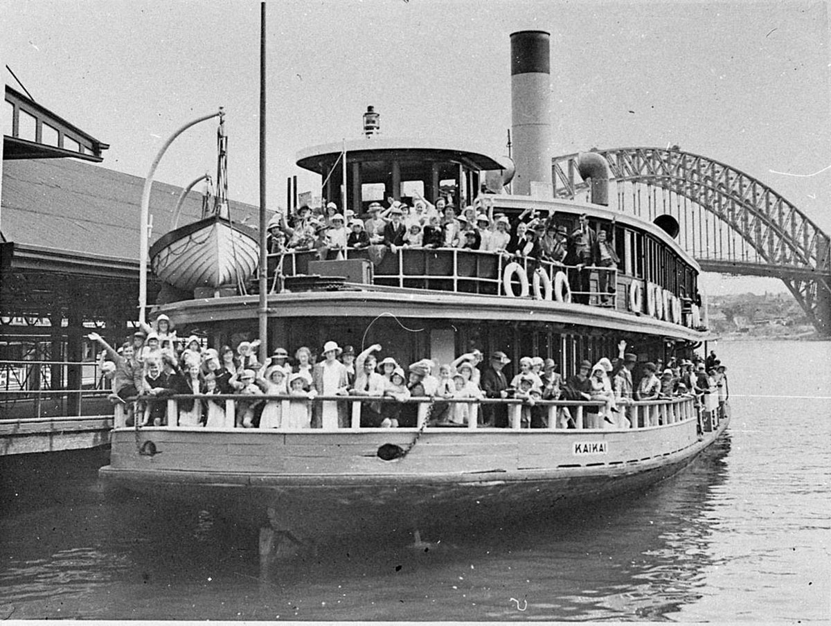 Sydney ferry KAI KAI at Circular Quay 1930s