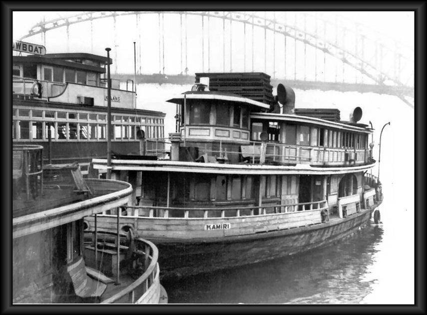 Sydney ferry KAMIRI laid up 1940s or 1950s, Sydney Harbour (1940–50)