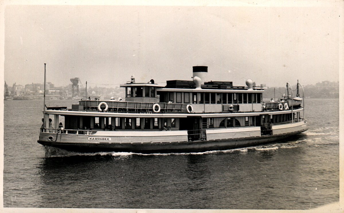 Sydney ferry KARRABEE circa 1955 (c. 1955)