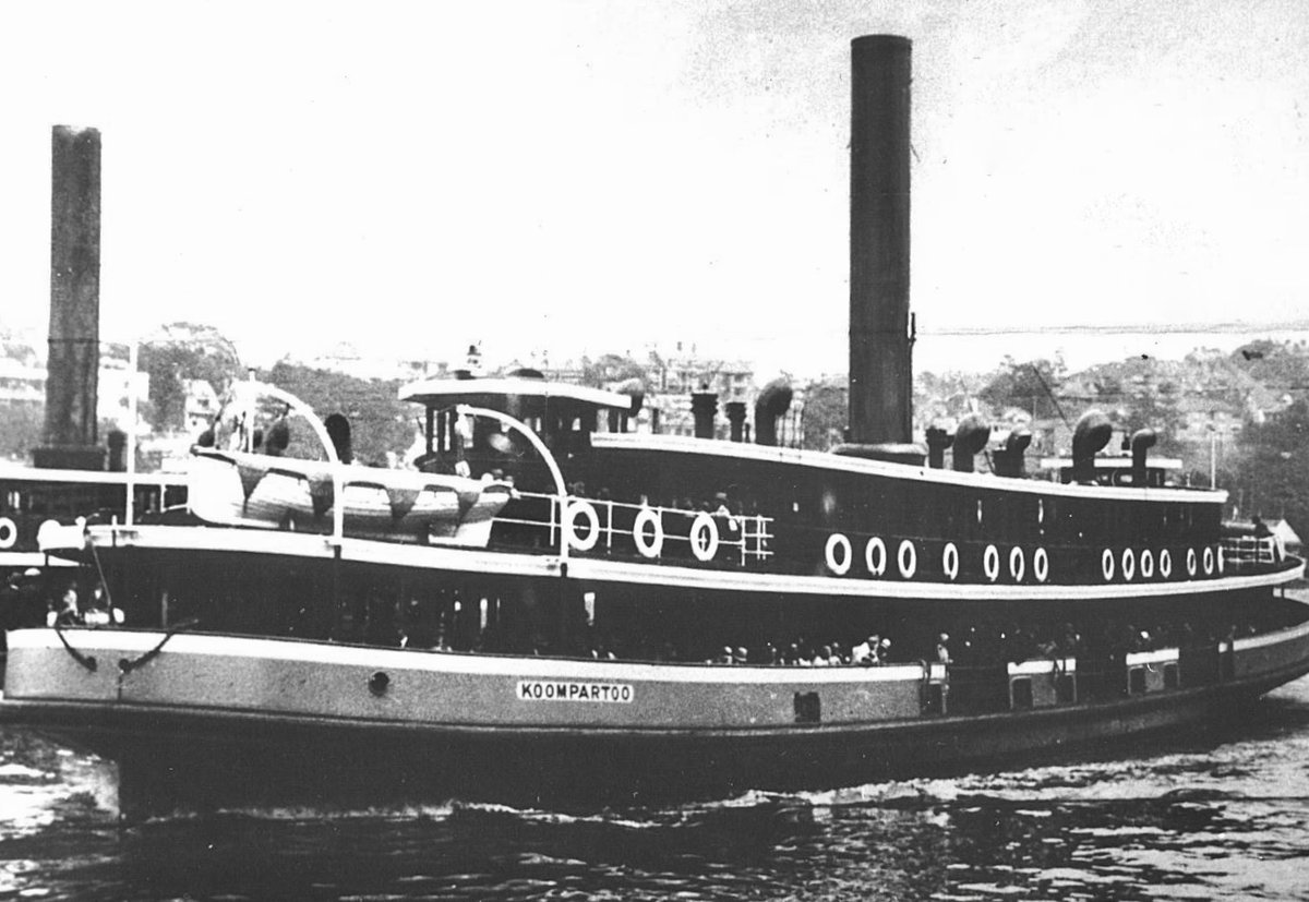 Sydney ferry KOOMPARTOO on the Milsons Point run 1920s