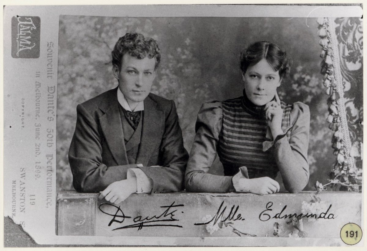 Oscar Eliason and his wife, Juliana Edmunda Hammer, original photographer Talma c. 1899, Bronte