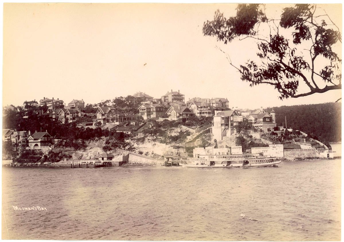 Sydney K-class ferry in Mosman Bay near Musgrave Street Wharf Curraghbeena Point (1900–10)