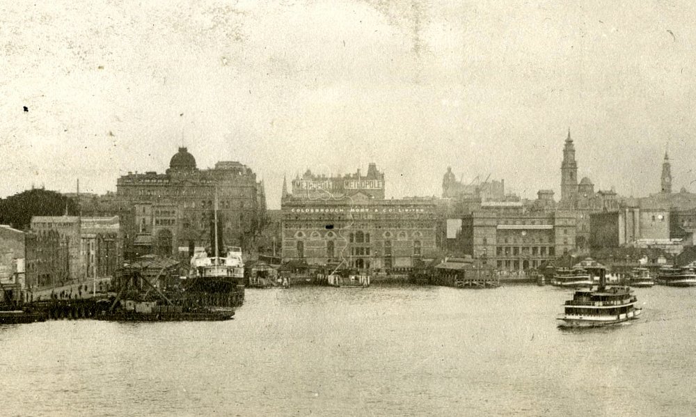 Goldsbrough Mort & Co, Circular Quay, Sydney NSW 10th August 1908 (cropped)