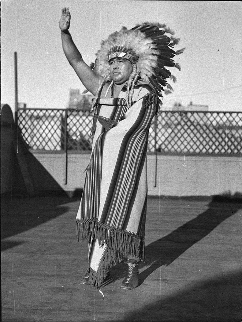 15647 Chief Little Wolf taken for Stadiums Ltd, by Sam Hood (1937)