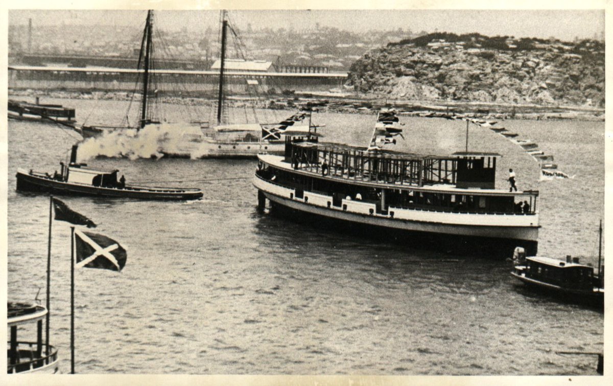 Sydney ferry KOOKOOBURRA on launch day 1907