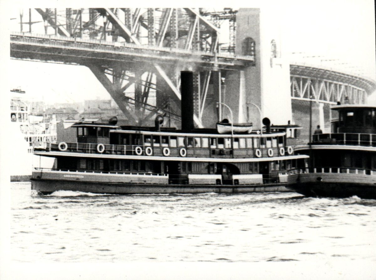 Sydney ferry KOOKOOBURRA in Sydney Cove 12 November 1931, Circular Quay