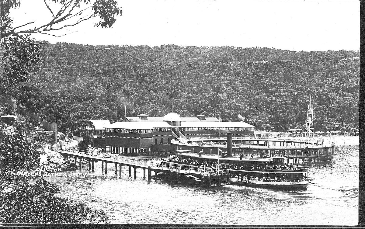 Sydney ferry KURRABA at CLIFTON GARDENS circa 1920s, Mosman