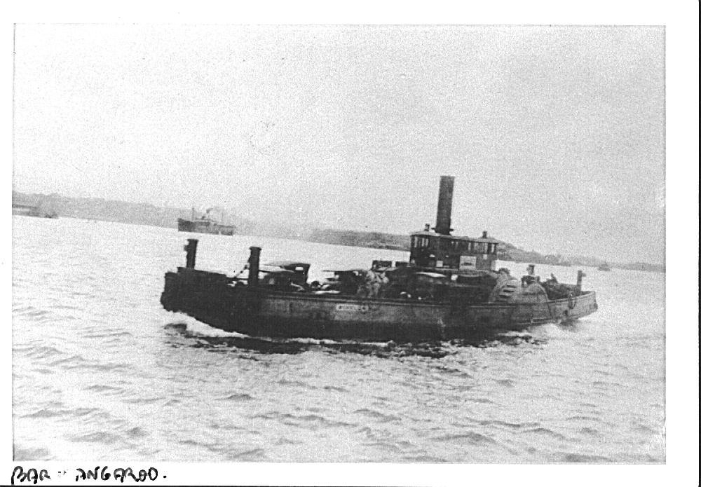 Sydney paddle steamer vehicular ferry BARANGAROO between 1889 and 1932 (1889–1932)