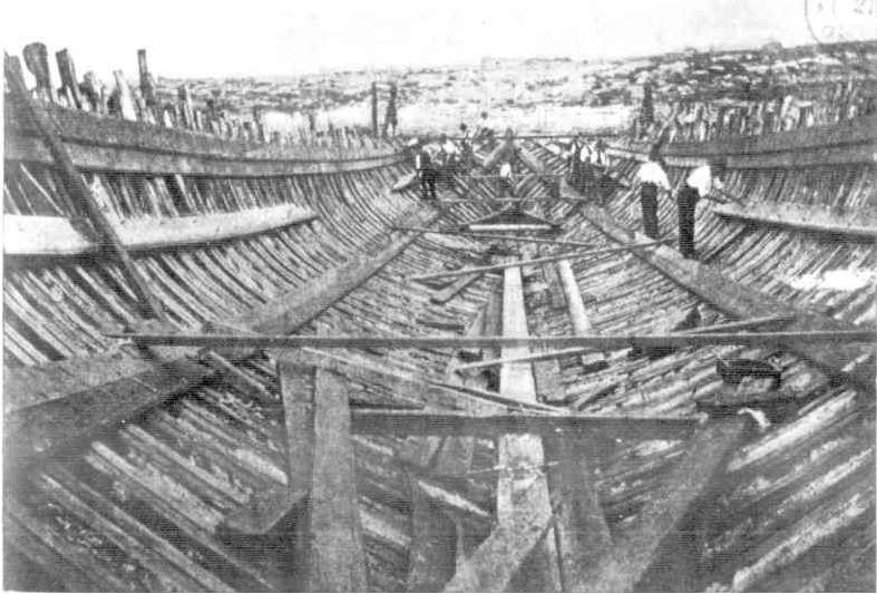 Sydney ferry KOREE under construction at David Drake yard Balmain (1901)