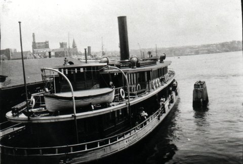 Sydney ferry KULGOA at Circular Quay 1920s