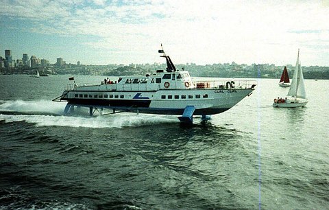 Sydney hydrofoil ferry CURL CURL, 1988