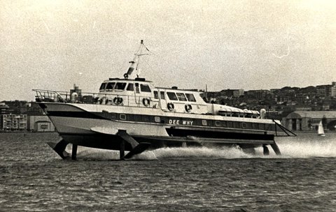 Sydney hydrofoil ferry DEE WHY 1980