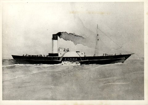 Sydney tug and ferry COBRA, 1870s