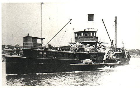 Sydney ferry NARRABEEN (I) as a cargo ferry, 1911–17