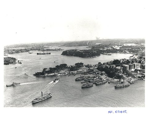 Sydney ferries at Gibraltar depot McMahons Point, c. 1930