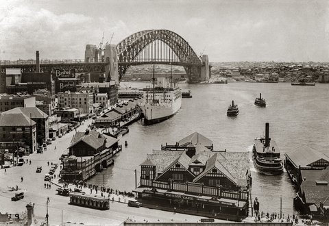 Circular Quay and the overseas passenger terminal Sydney 1932, c. 1932