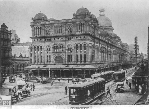 Queen Victoria Market Building (QVB), George Street Sydney, 1917 A-00041531