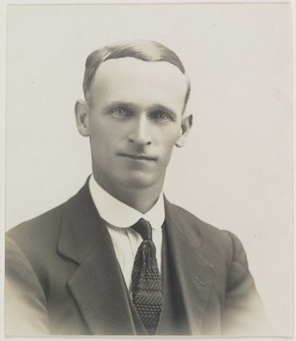 Studio Portrait of Clarrie Grimmett, ca. 1925, c. 1925