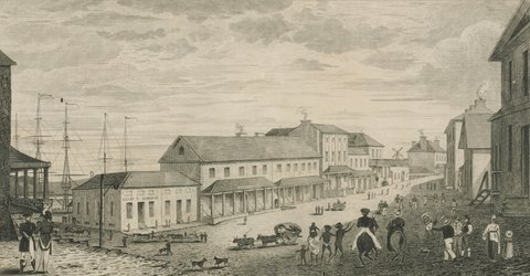 Lower George Street Sydney 1828
