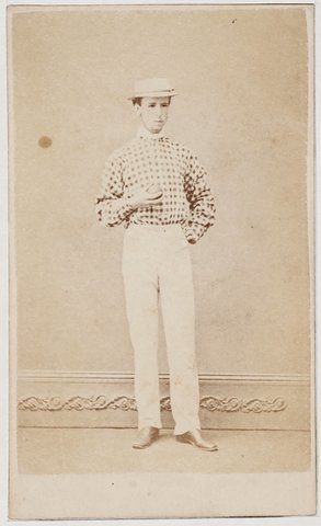 Portrait of Thomas Henry Iceton, cricketer, New South Wales c. 1871, 1870–71