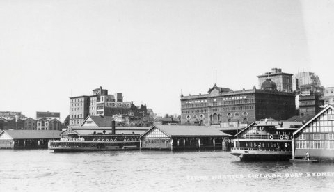 Sydney ferry KULGOA at Circular Quay, c. 1923
