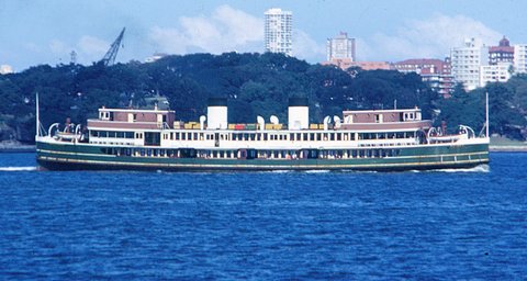 Sydney ferry BELLUBERA, 1973