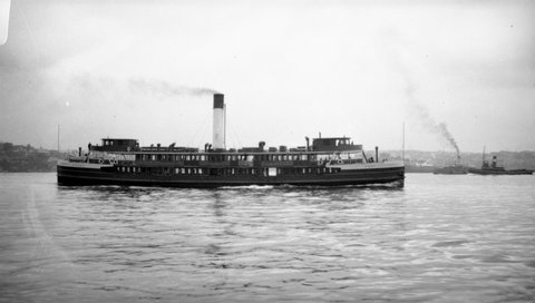 Sydney ferry BALGOWLAH en route to Manly, 1940s